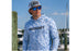 Hookset Blue Ice fishing hoodie lifestyle photo